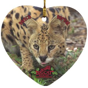 Ornament - Hutch Serval Heart