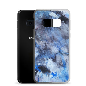 Phone Case - Tiger Paw Painting Blue Samsung