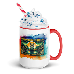 Mug - International Tiger Day 2024 Colorful Handle Mug