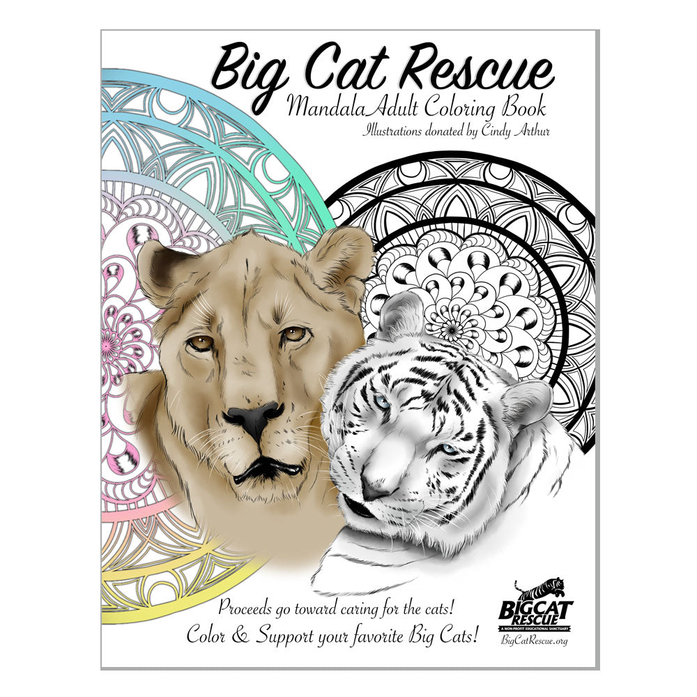 Download - Big Cat Rescue Adult Coloring Book