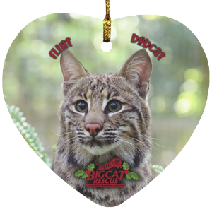 Ornament - Flint Bobcat Heart