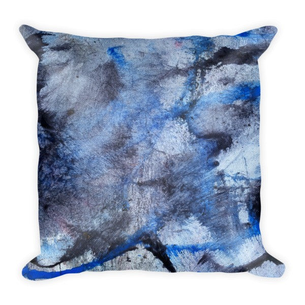 Pillow - Tiger Paw Painting Blue