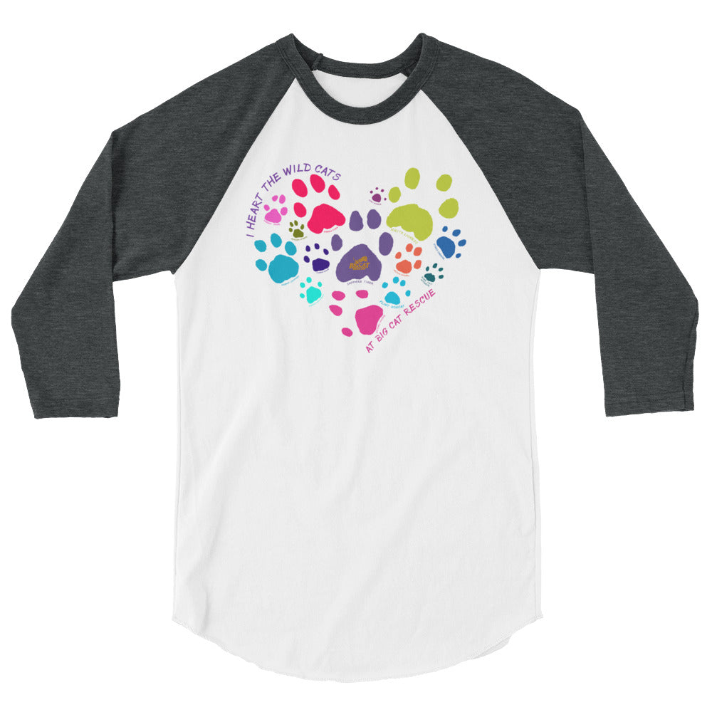 Shirt - I Heart Big Cats 3/4 Sleeve