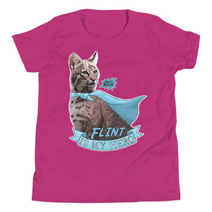 Kids Shirt - Flint Bobcat is my Hero Youth Tee