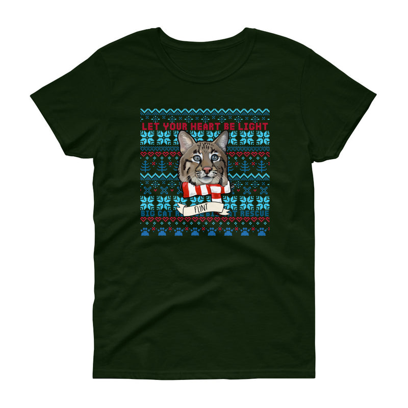 Shirt - Not so Ugly Flint Bobcat Christmas Women's Scoop