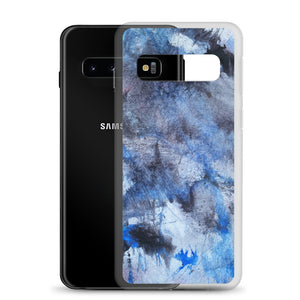 Phone Case - Tiger Paw Painting Blue Samsung