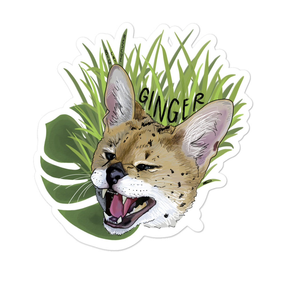 Sticker - Ginger Serval