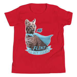Kids Shirt - Flint Bobcat is my Hero Youth Tee