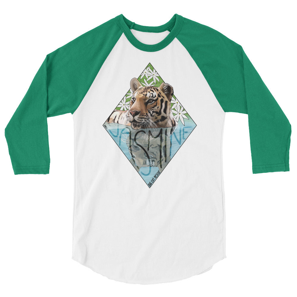 Shirt - Jasmine Tiger Reflections 3/4 Raglan Sleeve