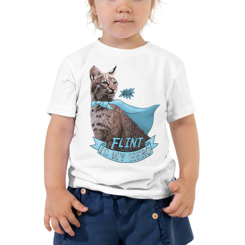 Kids Shirt - Flint Bobcat is my Hero Toddler Tee