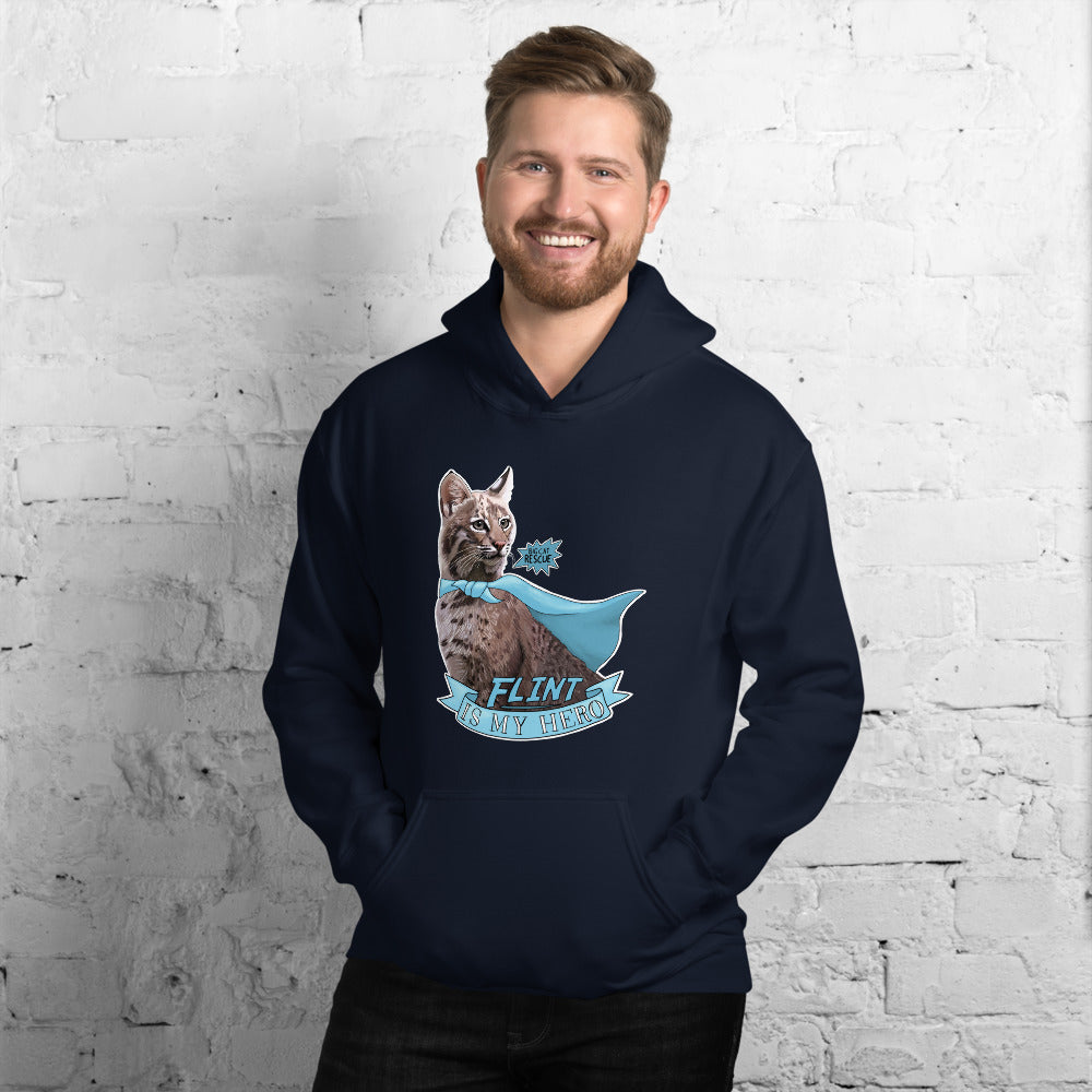 Sweatshirt - Flint Bobcat is my Hero Hoodie