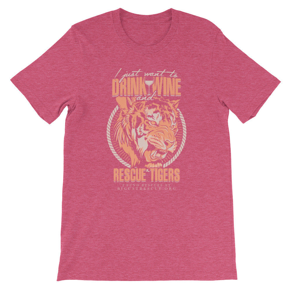 Shirt - Drink Wine & Rescue Tigers