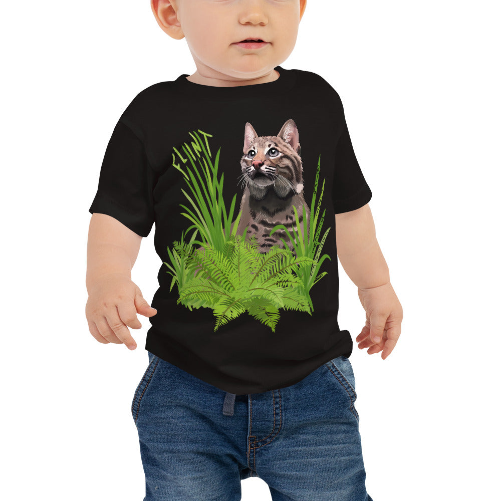 Kids Shirt - Flint the Curious Bobcat Baby Tee