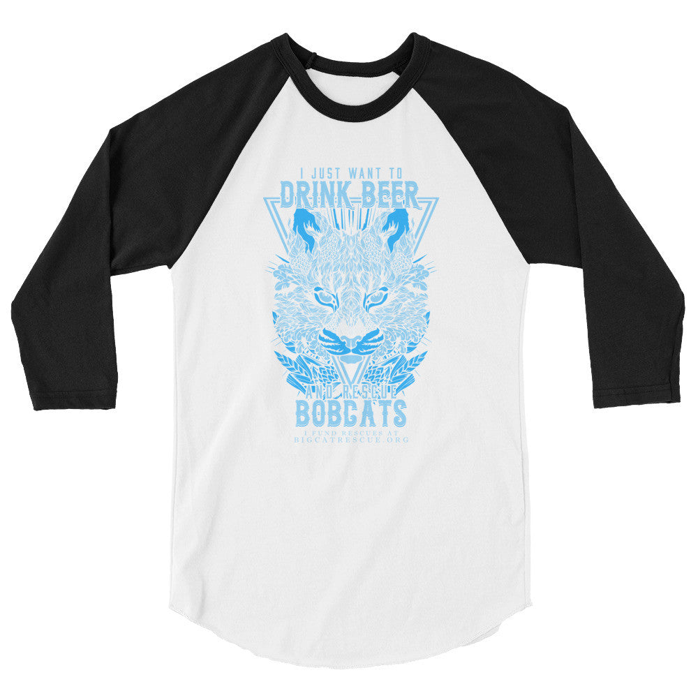 Shirt - Drink Beer & Rescue Bobcats 3/4 Sleeve