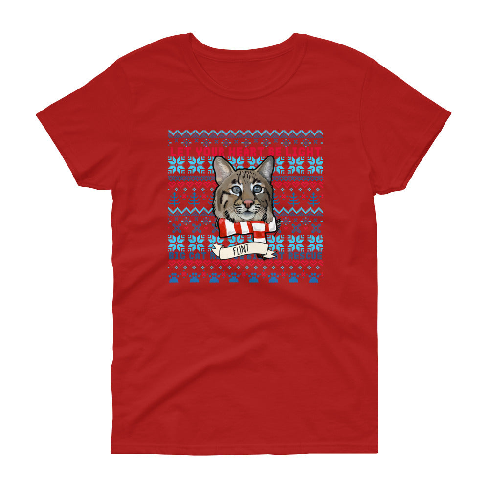 Shirt - Not so Ugly Flint Bobcat Christmas Women's Scoop