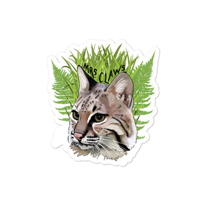 Sticker - Mrs. Claws Bobcat
