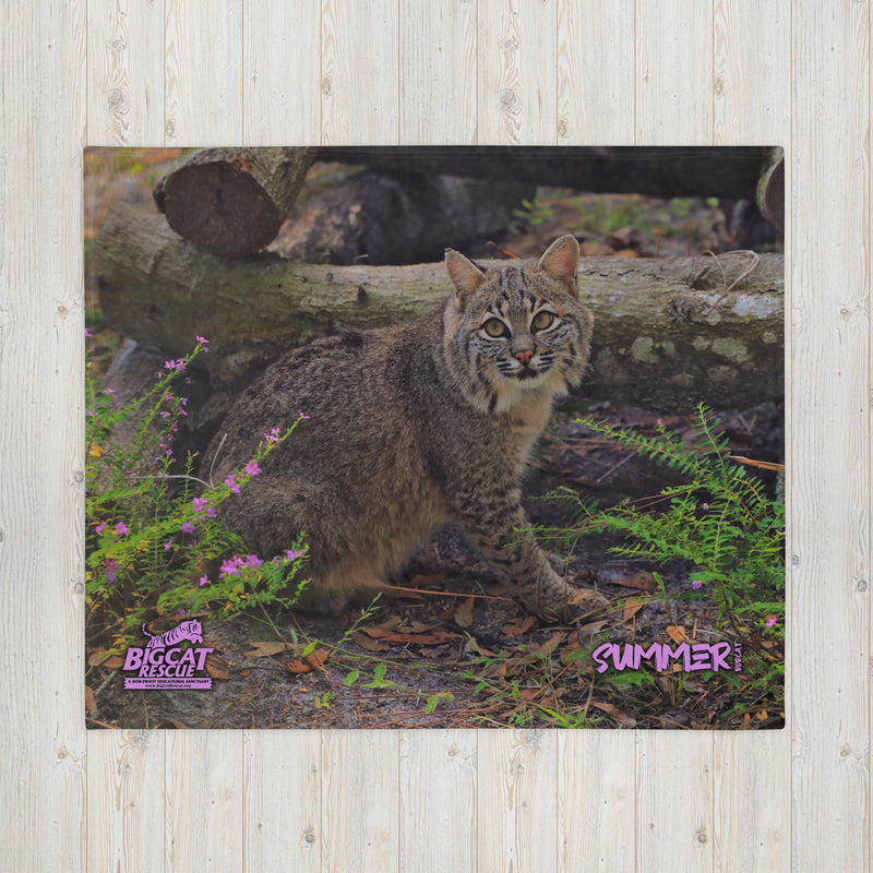 Blanket - Summer Bobcat 50x60 Throw