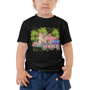 Kids Shirt -  Summer Paradise Rehab Bobcat Short Sleeve Toddler Tee