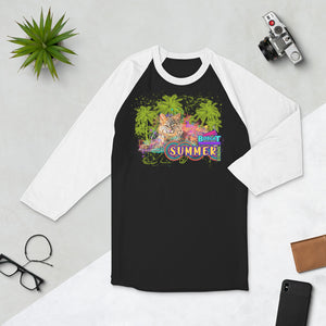 Shirt - Summer Paradise Rehab Bobcat 3/4 Sleeve Raglan