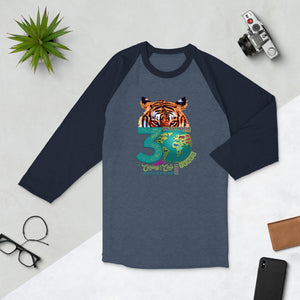 Shirt - Big Cat Rescue 30th Anniversary 3/4 Sleeve Raglan