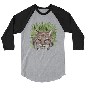 Shirt - Dryden Bobcat 3/4 raglan sleeve
