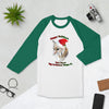 Shirt - Happy Holiday's Mrs. Claws Bobcat 3/4 Sleeve Raglan