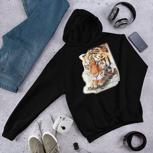 Sweatshirt - Kimba Tiger Watercolor Hoodie