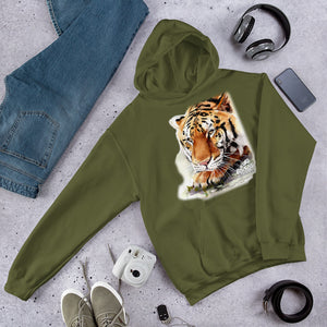 Sweatshirt - Kimba Tiger Watercolor Hoodie