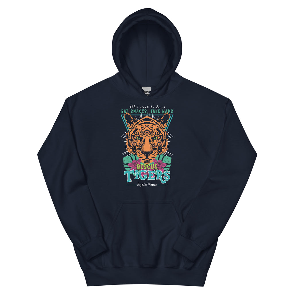 Sweatshirt- Snacks, Naps, Rescue Tigers Hoodie