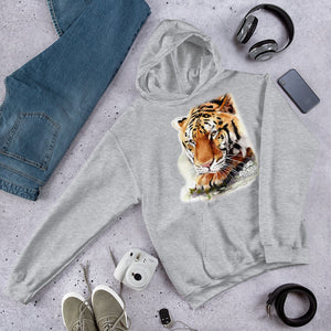 Sweatshirt - Kimba Tiger Watercolor Hoodie