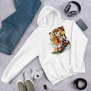 Sweatshirt - Kimba Tiger Watercolor Hoodie