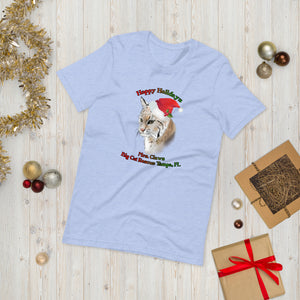 Shirt - Happy Holiday's Mrs. Claws Bobcat