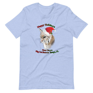 Shirt - Happy Holiday's Mrs. Claws Bobcat
