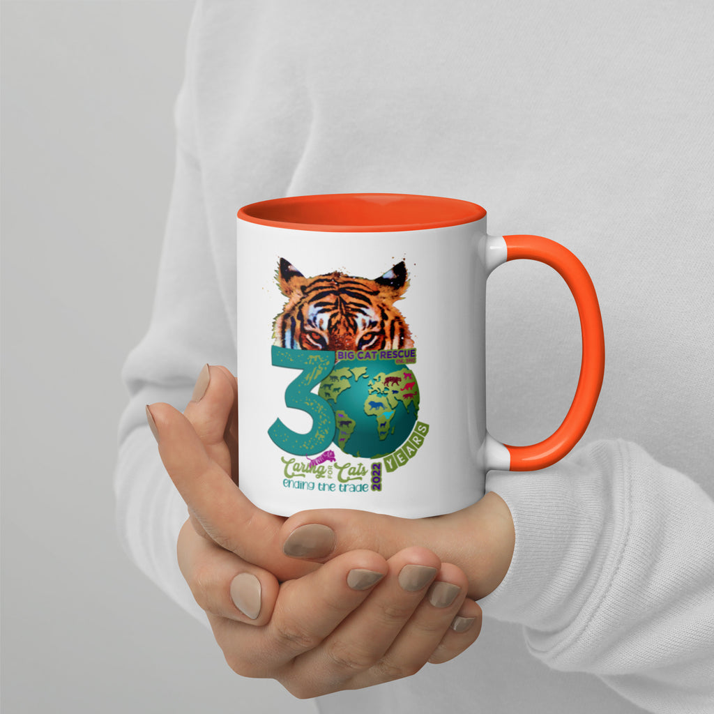 Mug  - Big Cat Rescue 30th Anniversary Cup with Color Inside